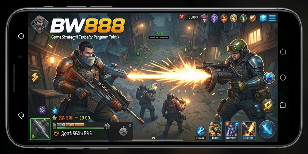 Tangkapan layar dari gameplay BW888 yang intens dan strategis.