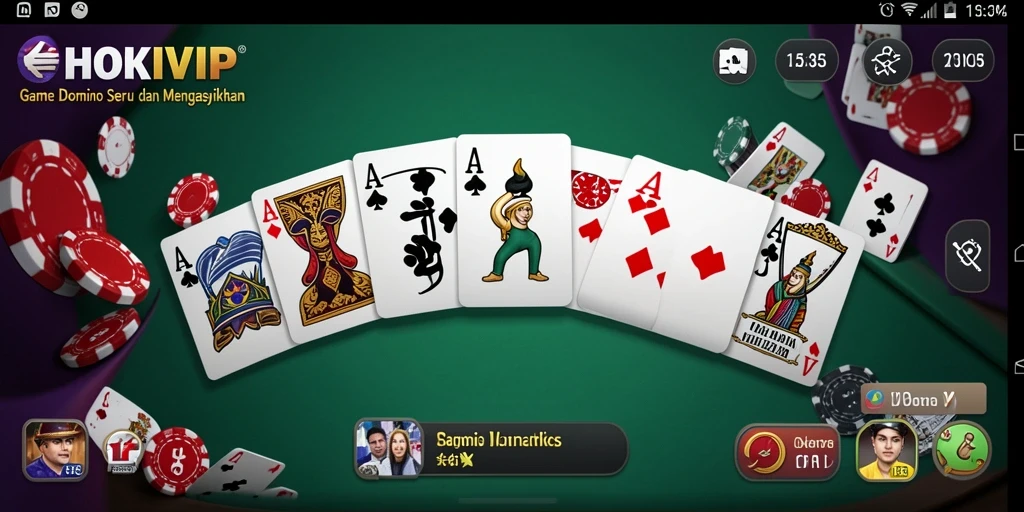 Gameplay HOKIVIP yang menarik dan seru dalam permainan Domino.