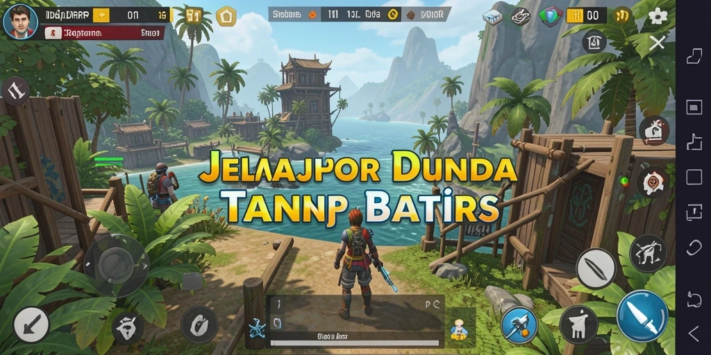 Tangkapan layar menampilkan gameplay eksplorasi dunia terbuka IDRRP.