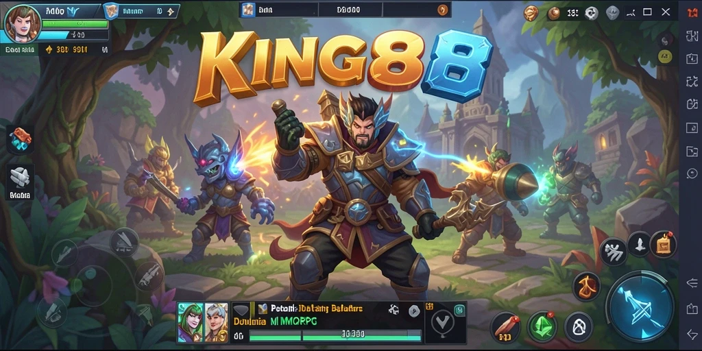 Gameplay mengasyikkan di dunia MMORPG KING88 dengan petualangan seru.