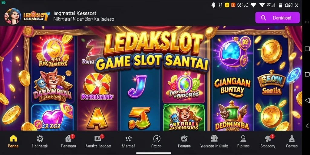 Screenshot menampilkan keseruan gameplay LEDAKSLOT yang menghibur.