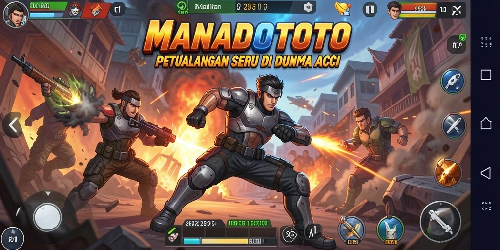 Tampilan aksi seru dalam permainan MANADOTOTO.