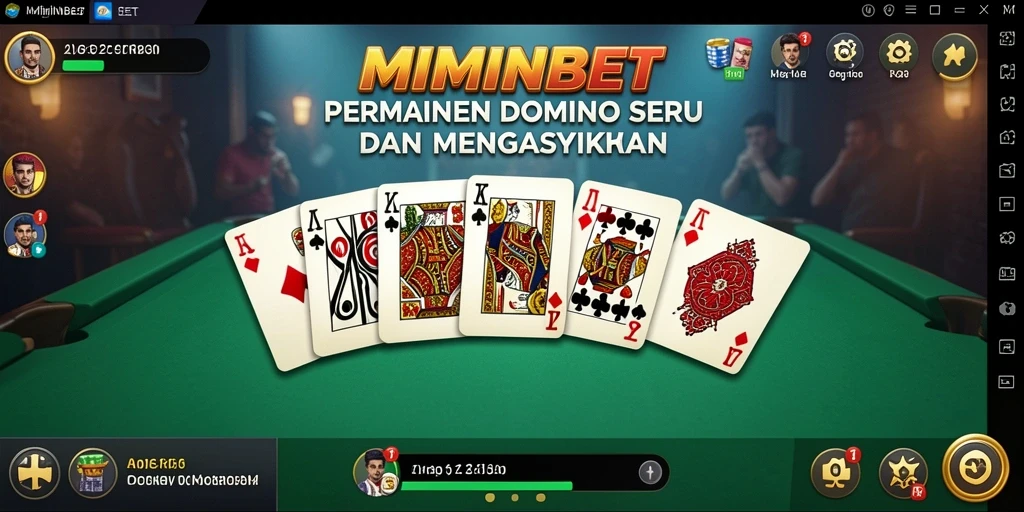 Screenshot MIMINBET menampilkan aksi permainan Domino yang mengasyikkan.