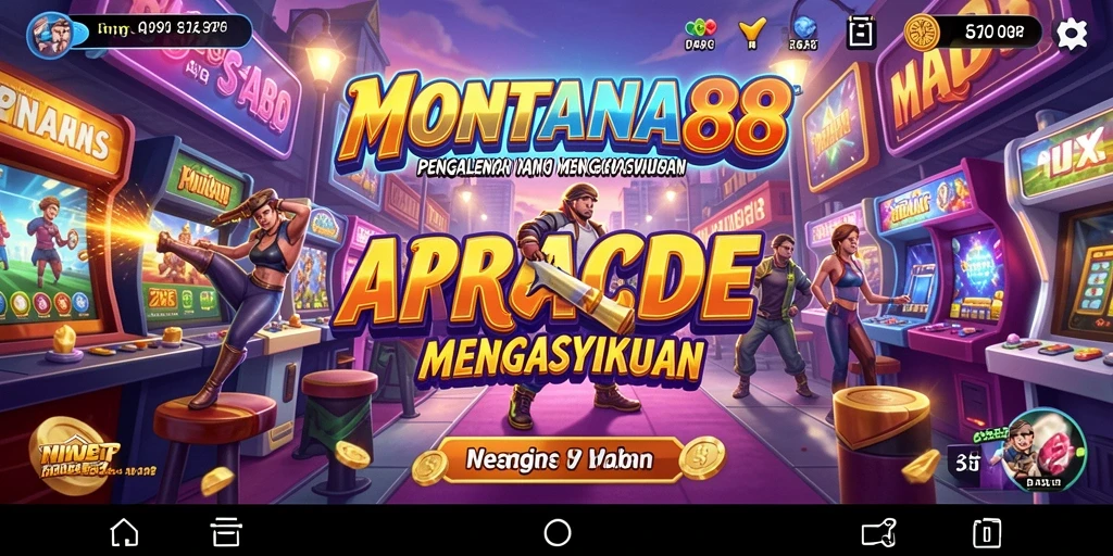 Tampilan gameplay seru dan penuh warna di MONTANA88.