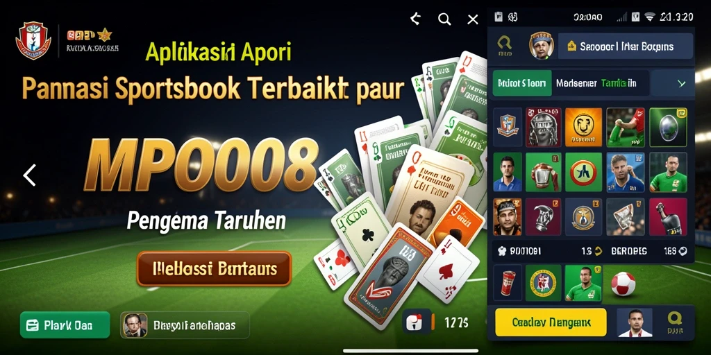 Screenshot MPO08 menampilkan antarmuka taruhan olahraga yang menarik.