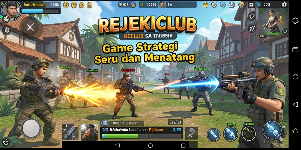 Tampilan gameplay <strong>REJEKICLUB</strong> yang menegangkan dan strategis.
