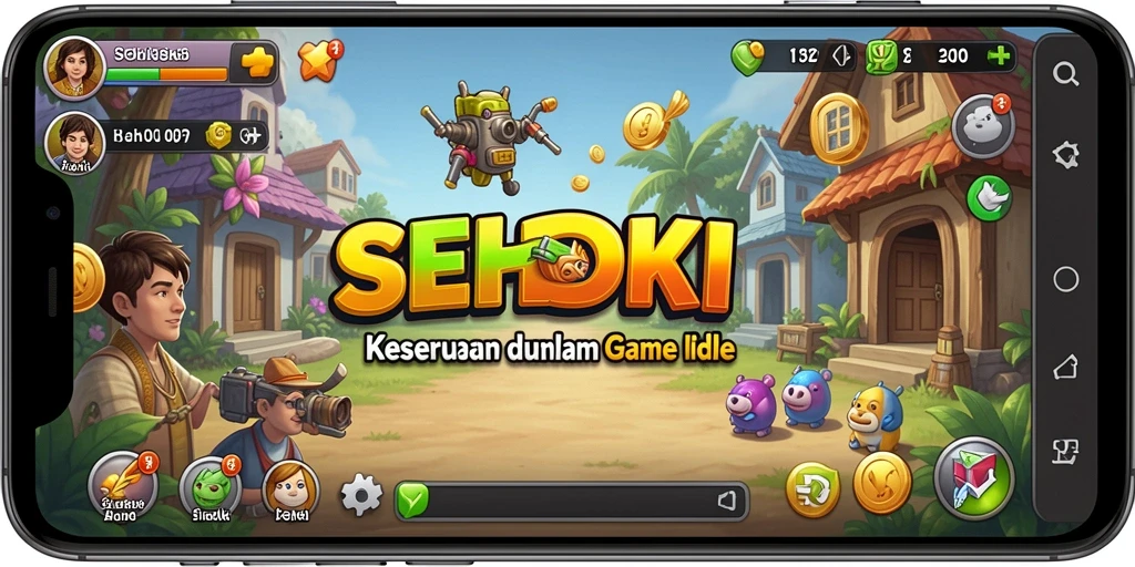 Tampilan gameplay SEHOKI yang menarik dan penuh warna.
