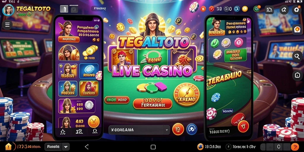 Tampilan gameplay Live Casino yang memukau di TEGALTOTO.
