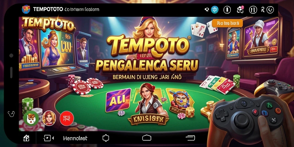 Tampilan gameplay TEMPOTOTO yang menarik dan interaktif.