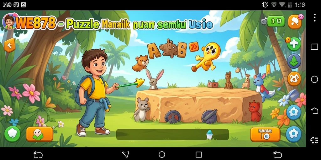 Gameplay WE878 menampilkan berbagai puzzle menantang yang mengasyikkan.