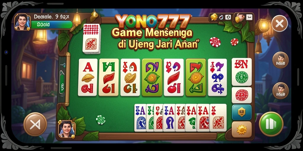 Tampilan gameplay seru dari YONO777 dalam bermain Domino.